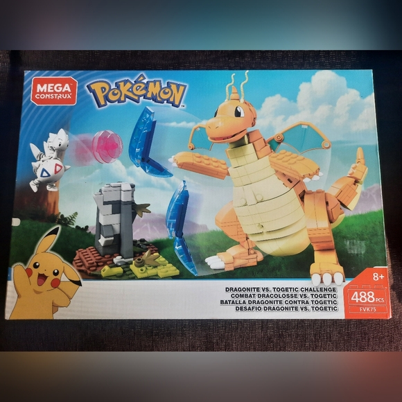 2017 Mega Construx Pokemon Dragonite vs Togetic Challenge (FVK75) - BRAND NEW! - Picture 1 of 3